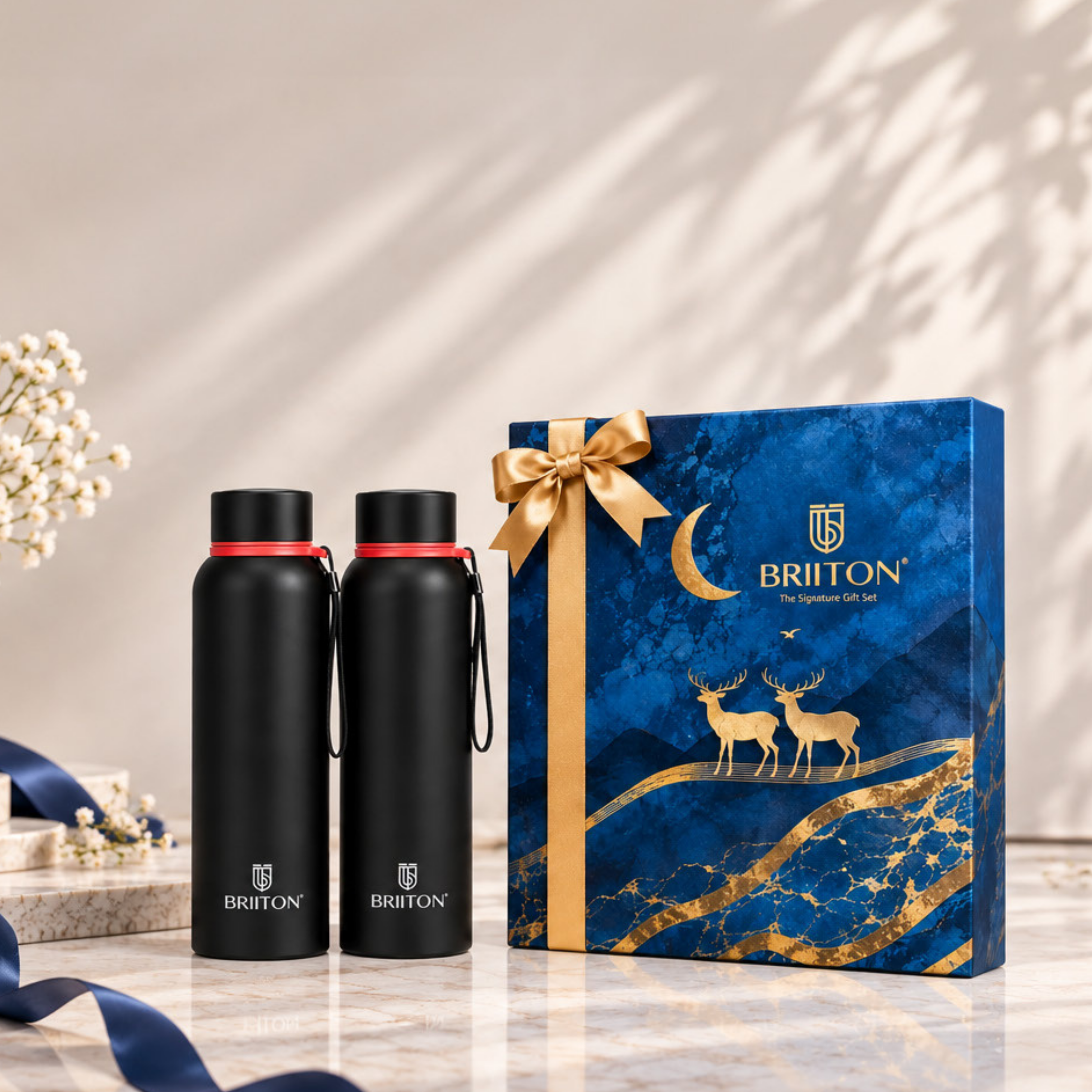 Briiton Gift Set 06 | Stainless Steel Bottle Set | 2 Pieces
